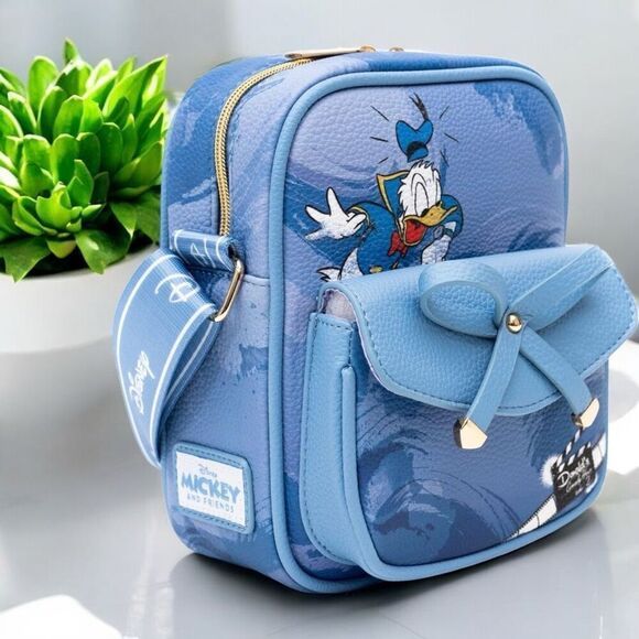 WondaPop Limited Edition Disney Donald Duck Luxe 8" Crossbody Huey Dewey Louie N - Picture 3 of 7